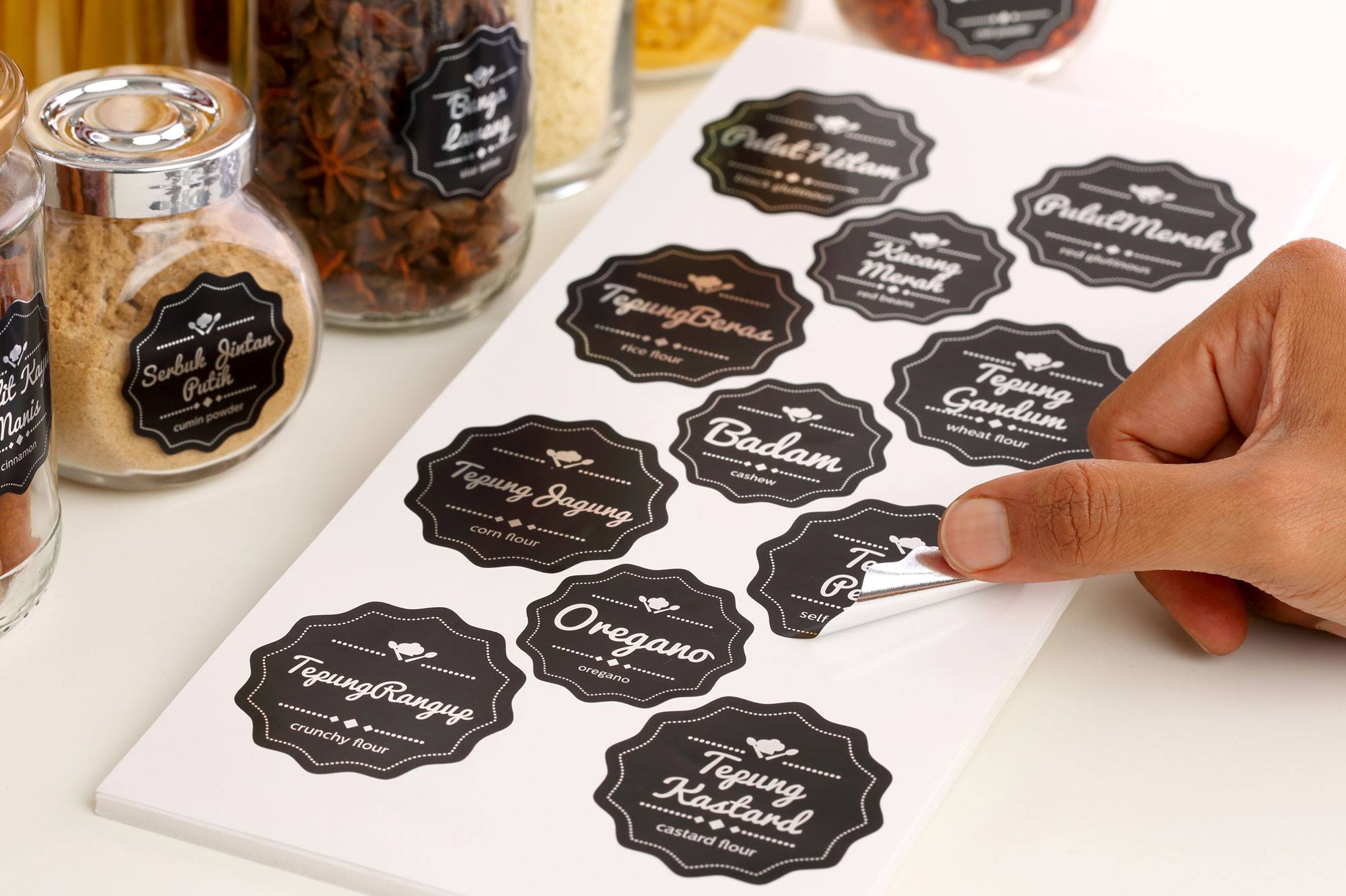 Sticker Dapur (Bulat)