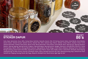 Sticker Dapur (Bahasa Malaysia)